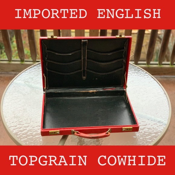 Imported English Topgrain Cowhide Travel Suitcase - Picture 8 of 8